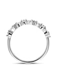 Zilveren Gerhodineerde Ring Zirkonia 1341345