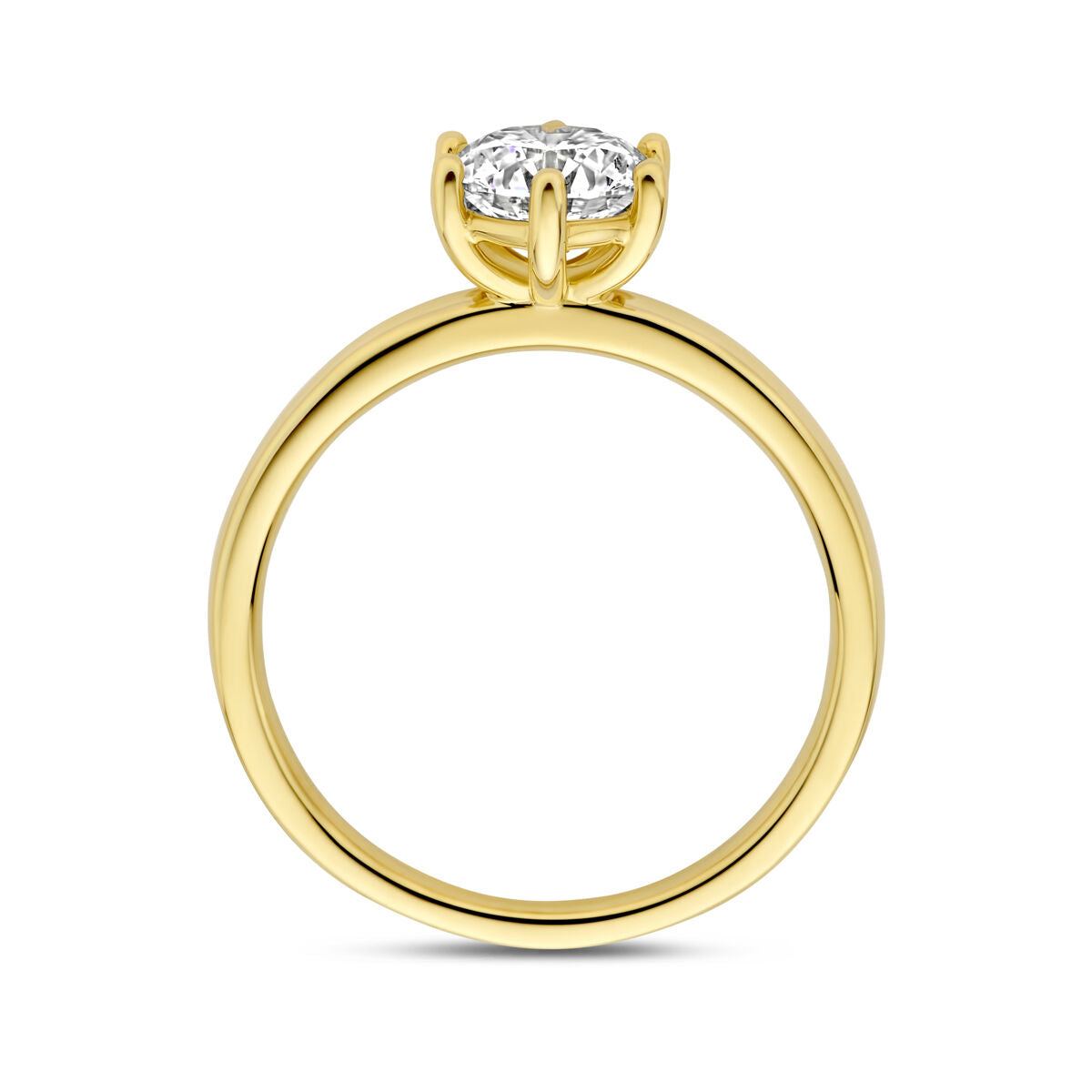 Fantasy Collection Ring lab grown diamant 1.00ct f vs 14K geelgoud