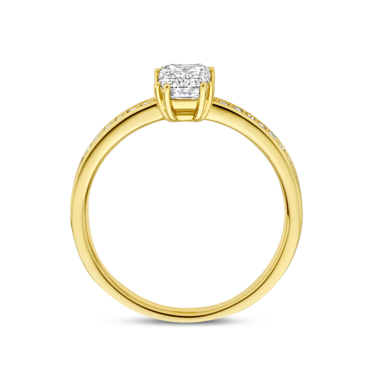 Fantasy Collection Ring lab grown diamant 1.02ct f vs 14K geelgoud