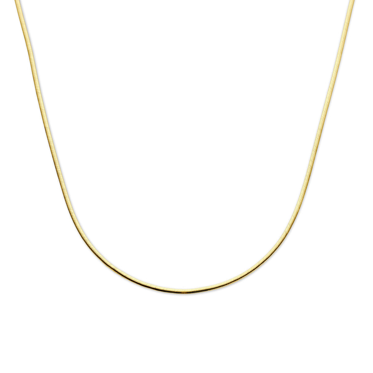 Fantasy Collection Collier gourmette 2,2 mm 40 + 4 cm 3 micron zilver verguld