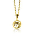 Zinzi gold plated zilveren Maagd sterrenbeeldhanger bezet met witte zirkonia ZIHY-MAA (zonder collier) - PansiteNederland.nl
