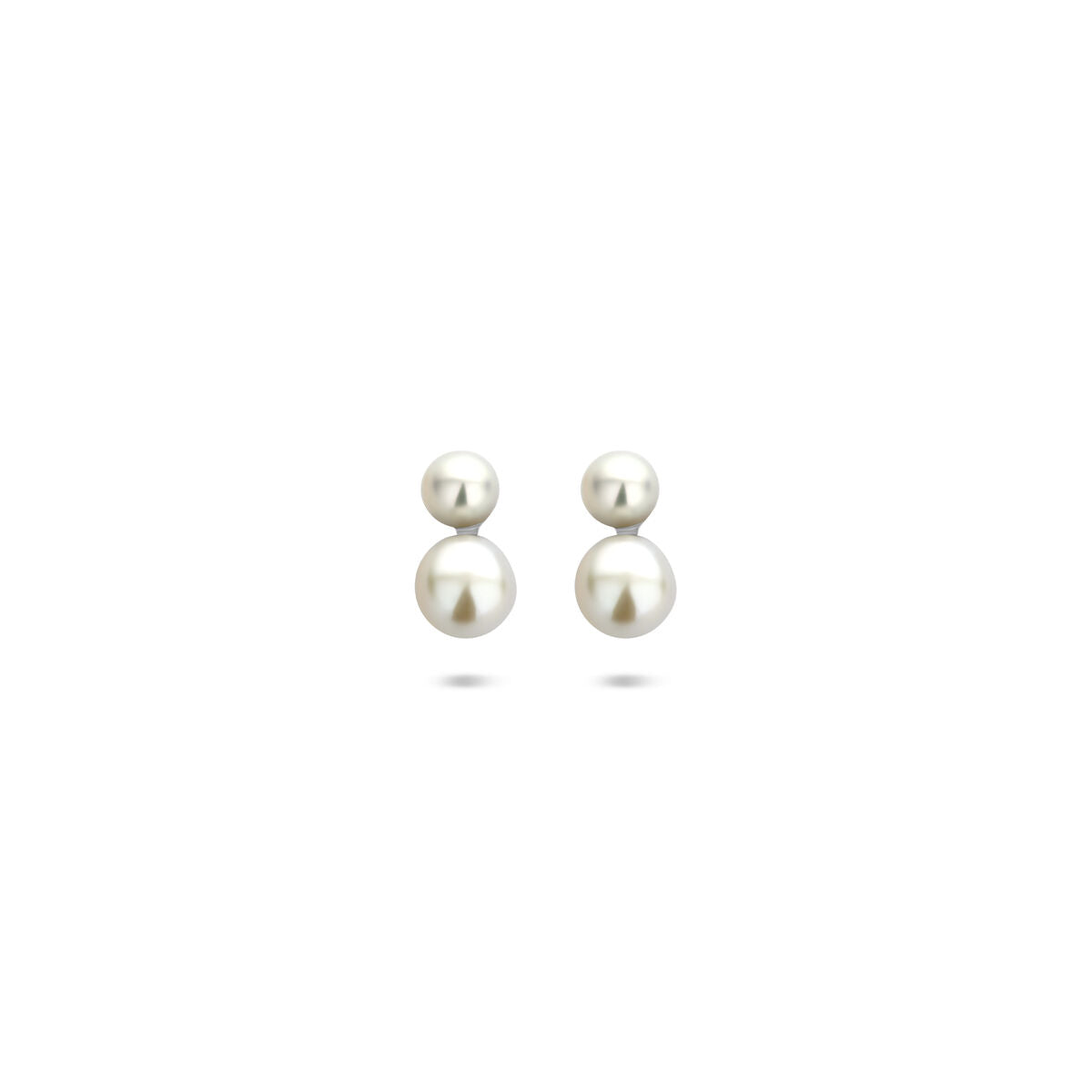 Zilveren gerhodineerde oorknoppen parel 7,5 mm - 1341126