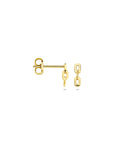 14K geelgouden oorknoppen schakel 7 mm - 4034246