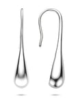 Zilveren gerhodineerde oorhangers franse haak 38 mm - 1341189