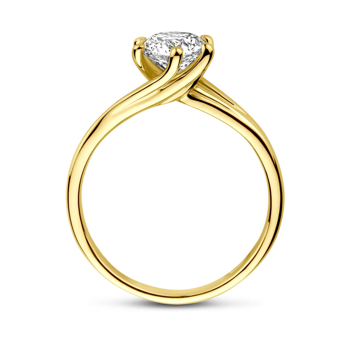 Fantasy Collection Ring lab grown diamant 1.00ct g vs 14K geelgoud