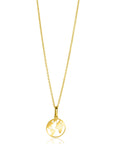 Zinzi Gold 14 krt gouden hanger met wereldkaart ZGH474 (zonder collier) - PansiteNederland.nl