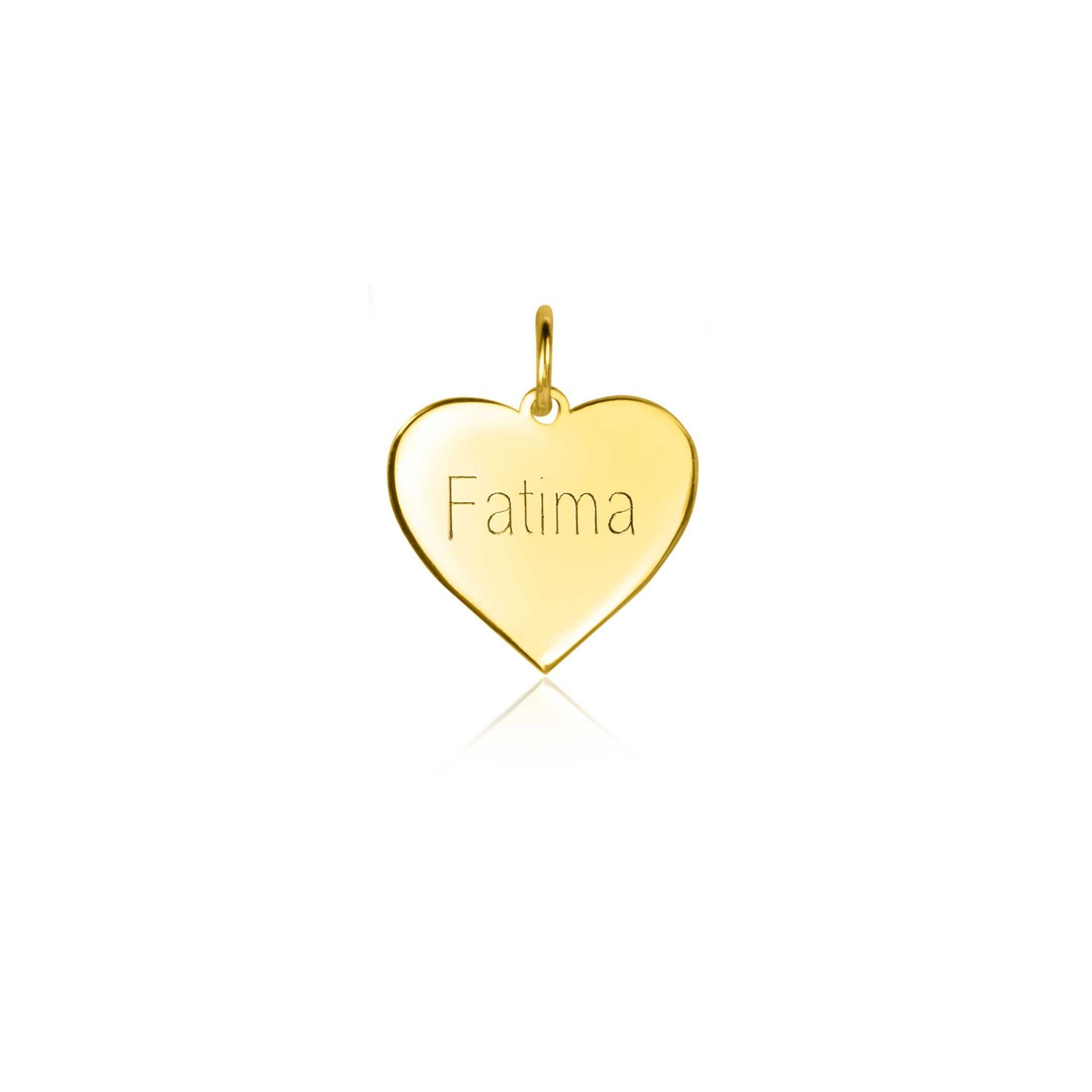 Zinzi Gold 14 krt gouden hanger met glanzend hartje van 11mm ZGH363-11 (zonder collier) - PansiteNederland.nl