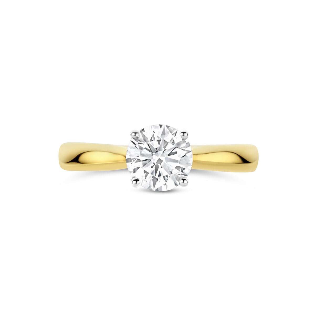 Fantasy Collection Ring lab grown diamant 1.00ct h si 14K bicolor goud