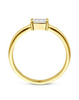 14K Geelgouden Ring Zirkonia 4034043