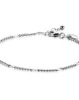 ZINZI zilveren gourmet armband met zonnestralenplaatjes 3mm ZIA2713