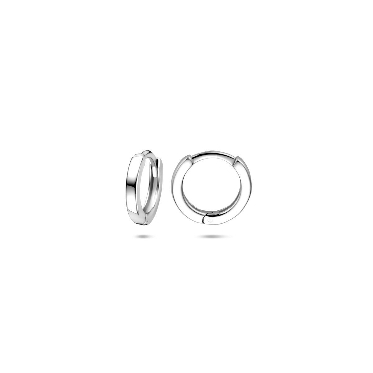 Zilveren gerhodineerde klapoorringen 10 mm - 1341176