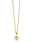 Zinzi gold plated zilveren Maagd sterrenbeeldhanger bezet met witte zirkonia ZIHY-MAA (zonder collier) - PansiteNederland.nl