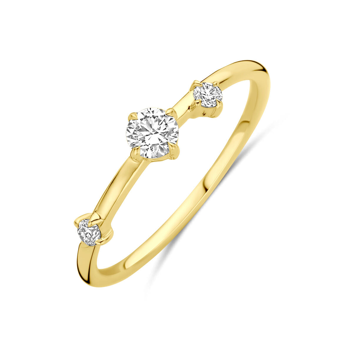 Fantasy Collection Ring lab grown diamant 0.25ct h si 14K geelgoud