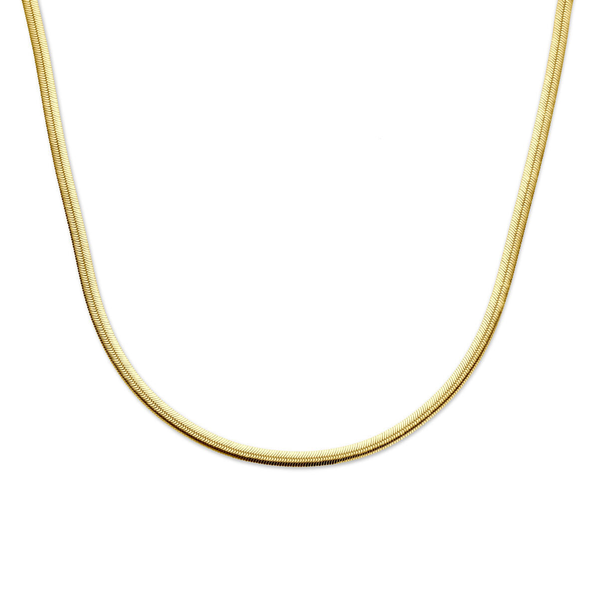 Fantasy Collection Collier gourmette 4,6 mm 40 + 4 cm 3 micron zilver verguld