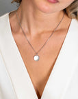 Zinzi zilveren hanger glad rond plaatje voor gravure ZIH2345-15 (zonder collier) - PansiteNederland.nl