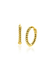 Zinzi Gold 14 krt gouden oorringen (10mm) met gedraaide buis ZGO468