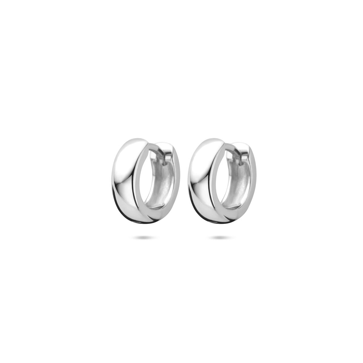 Zilveren gerhodineerde klapoorringen 10,5 mm - 1340881