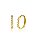 Zinzi Gold 14 krt gouden oorringen bezet met witte zirkonia's, luxe klapsluiting 12 x 1,5mm ZGO409