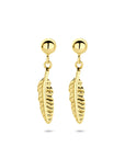 14K geelgouden oorhangers veer 17 mm - 4034250