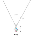 zilver gerhodineerd collier eenhoorn 36 + 4 cm 1337279 - PansiteNederland.nl