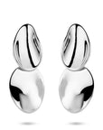 Zilveren gerhodineerde oorhangers 32 mm - 1341093