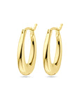 9K Geelgouden 9k oorringen 20 mm - 8000180