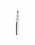 Zilveren gerhodineerde oorring per stuk 13 mm - 1341010