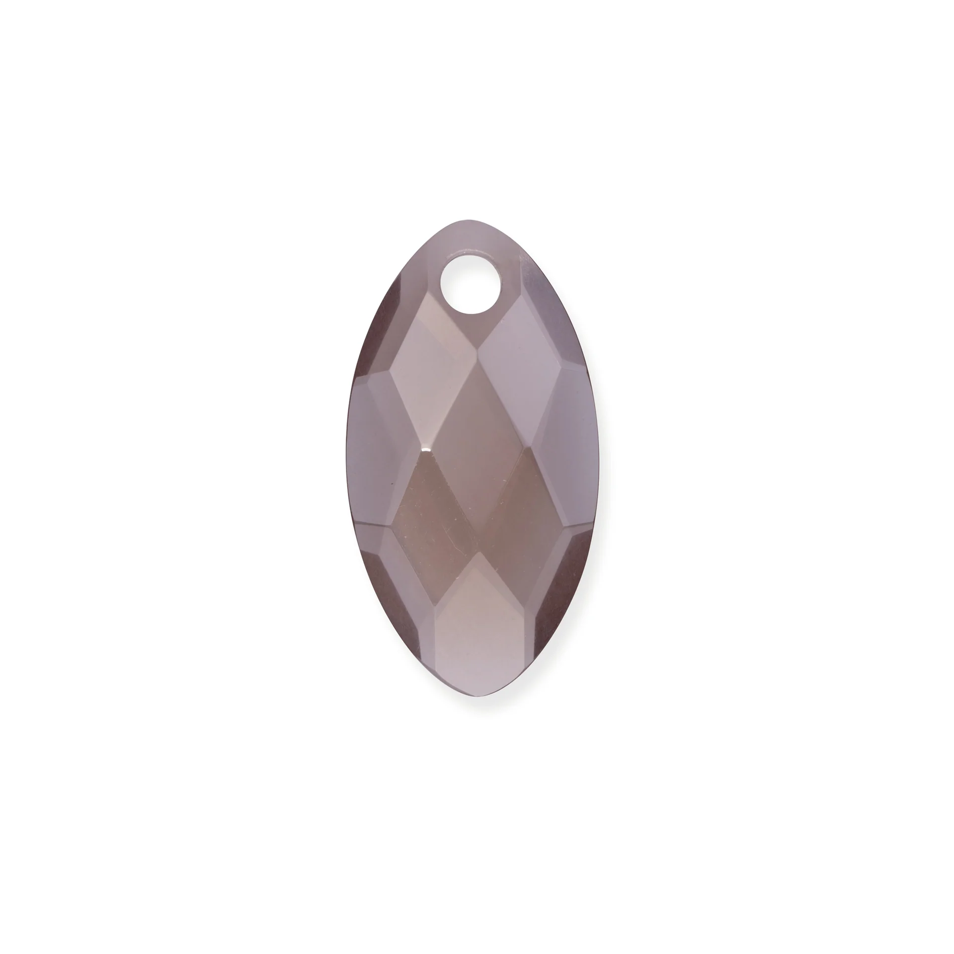 Sparkling Jewels hanger - Facet Leaf Smoky Quartz - 28mm PENGEM23-FCT-S - PansiteNederland.nl