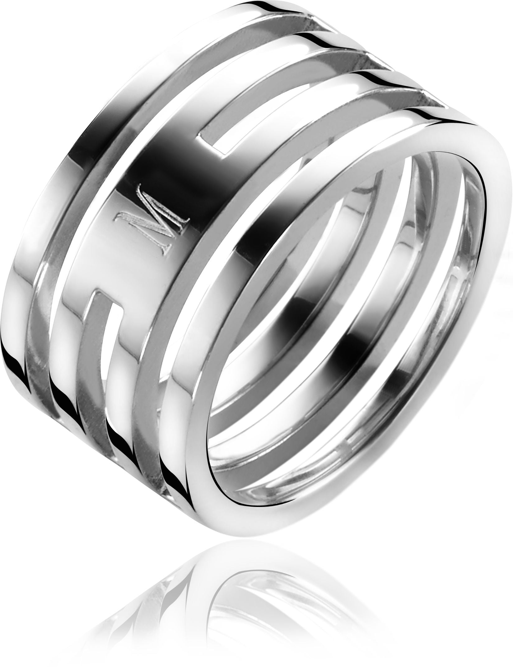 Mart Visser by ZINZI zilveren ring glad MVR1 - PansiteNederland.nl
