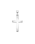 zilver gerhodineerd Hanger kruis gehamerd 20 mm 1340466 - PansiteNederland.nl