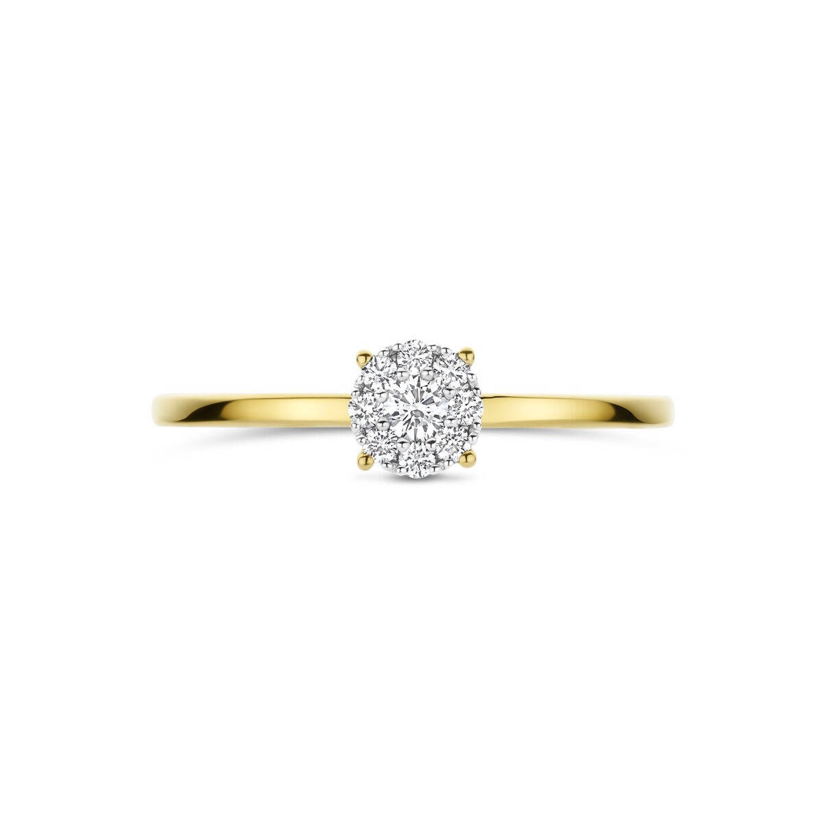 Fantasy Collection Ring diamant 0.13ct h si 14K bicolor goud