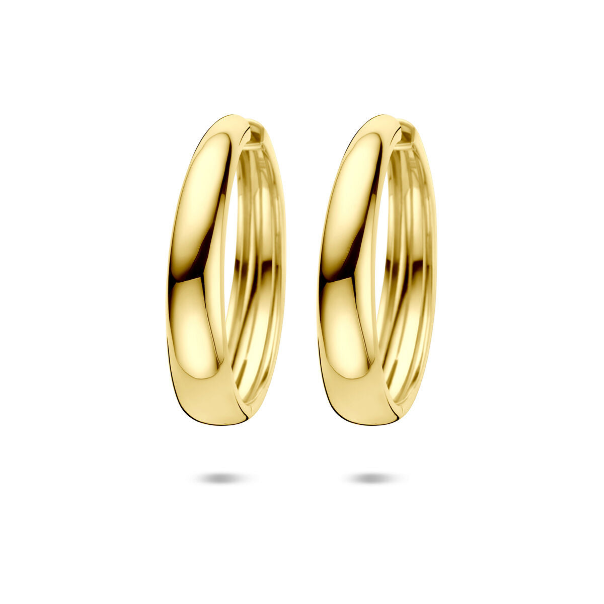 Zilveren vergulde geel klapoorringen 40 mm 1 micron - 2104088