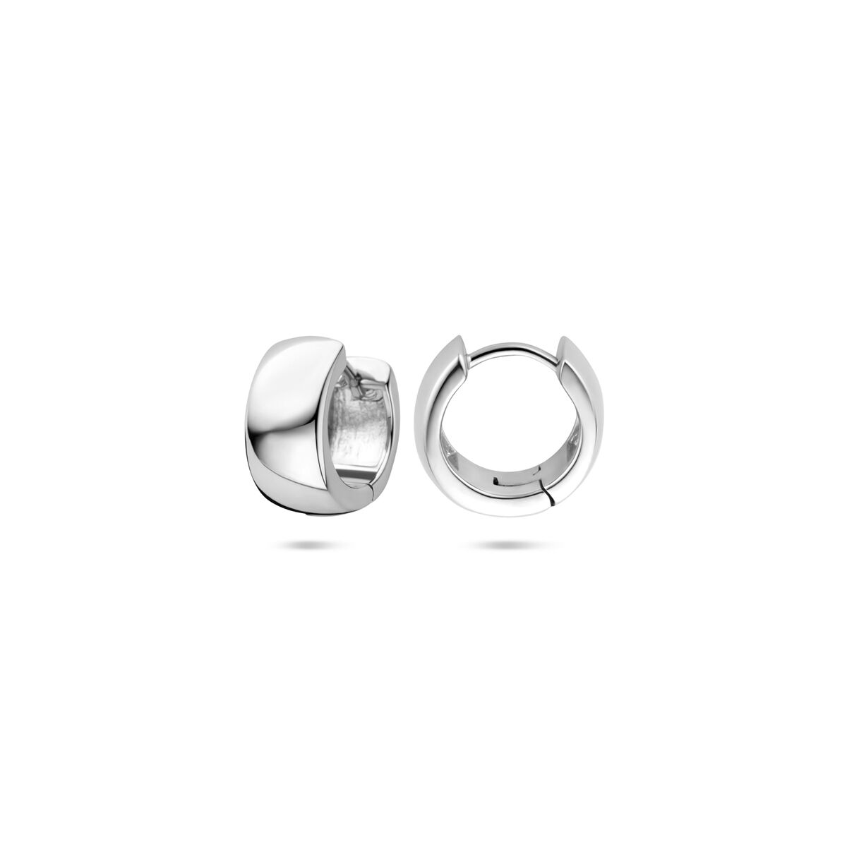 Zilveren gerhodineerde klapoorringen 10,5 mm - 1340882