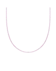 Sparkling Jewels ketting | 2mm Rose Quartz Silver - 42cm +2cm NLK04S-G13 - PansiteNederland.nl