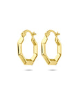 14K geelgouden oorringen 20 mm - 4033423