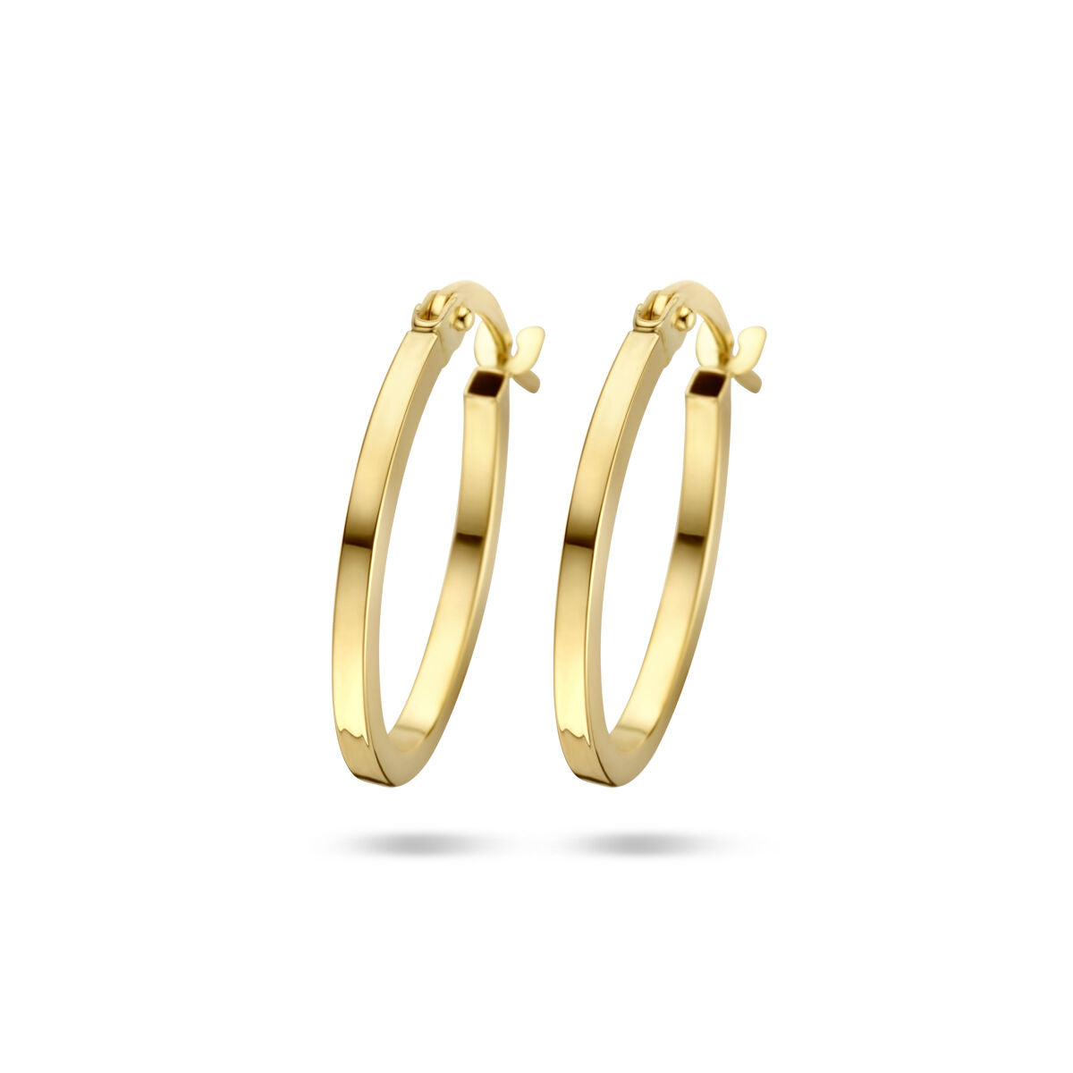 9K Geelgouden 9k oorringen 18,5 mm - 8000174