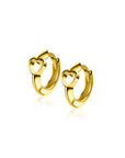 Zinzi Gold 14 krt gouden oorringen met open harten, luxe klapsluiting 10 x 1,6mm ZGO449