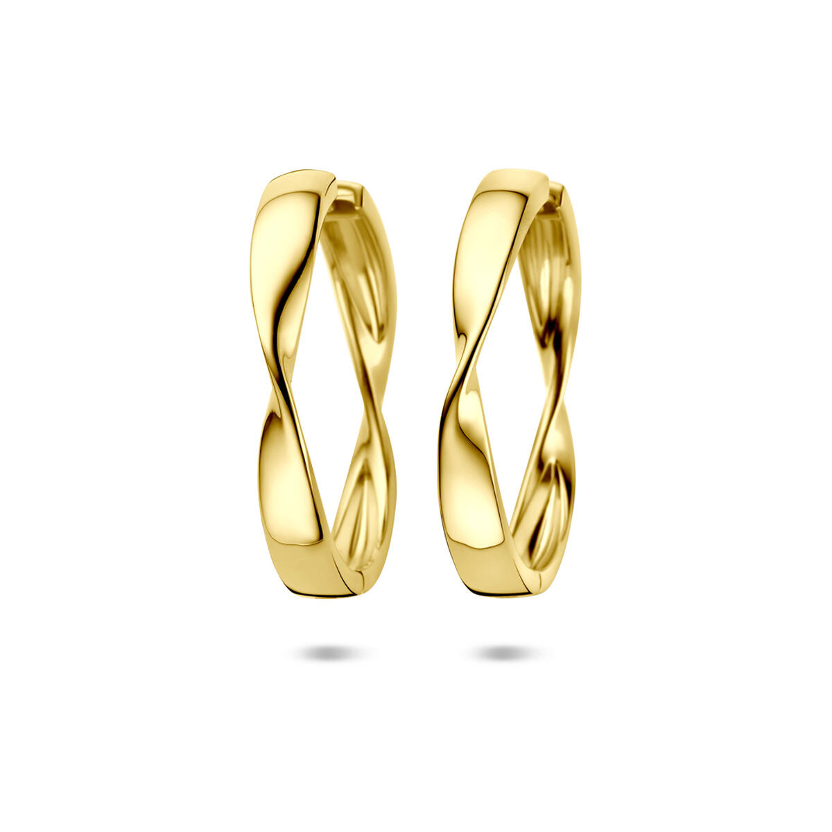 Zilveren vergulde geel klapoorringen 40 mm 1 micron - 2104097