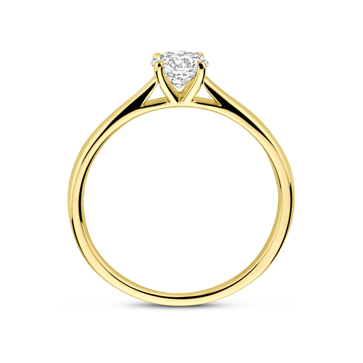 Fantasy Collection Ring lab grown diamant 0.50ct h si 14K geelgoud