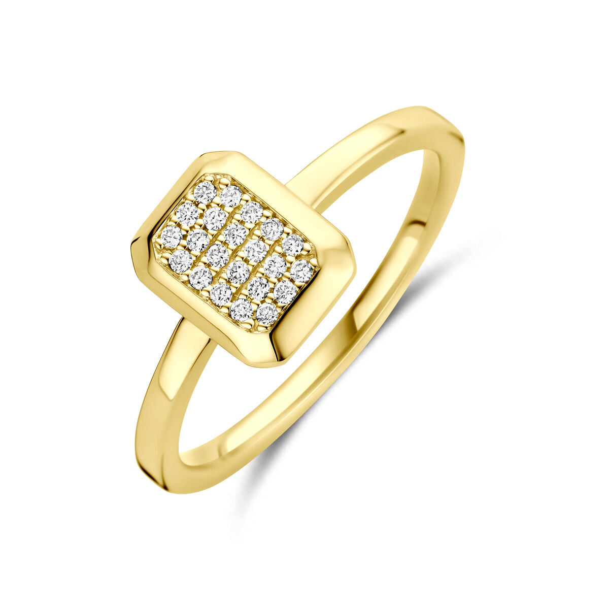 Fantasy Collection Ring diamant 0.10ct h si 14K geelgoud