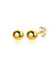 Zinzi Gold 14 krt gouden glanzende bol oorknoppen 4mm ZGO394