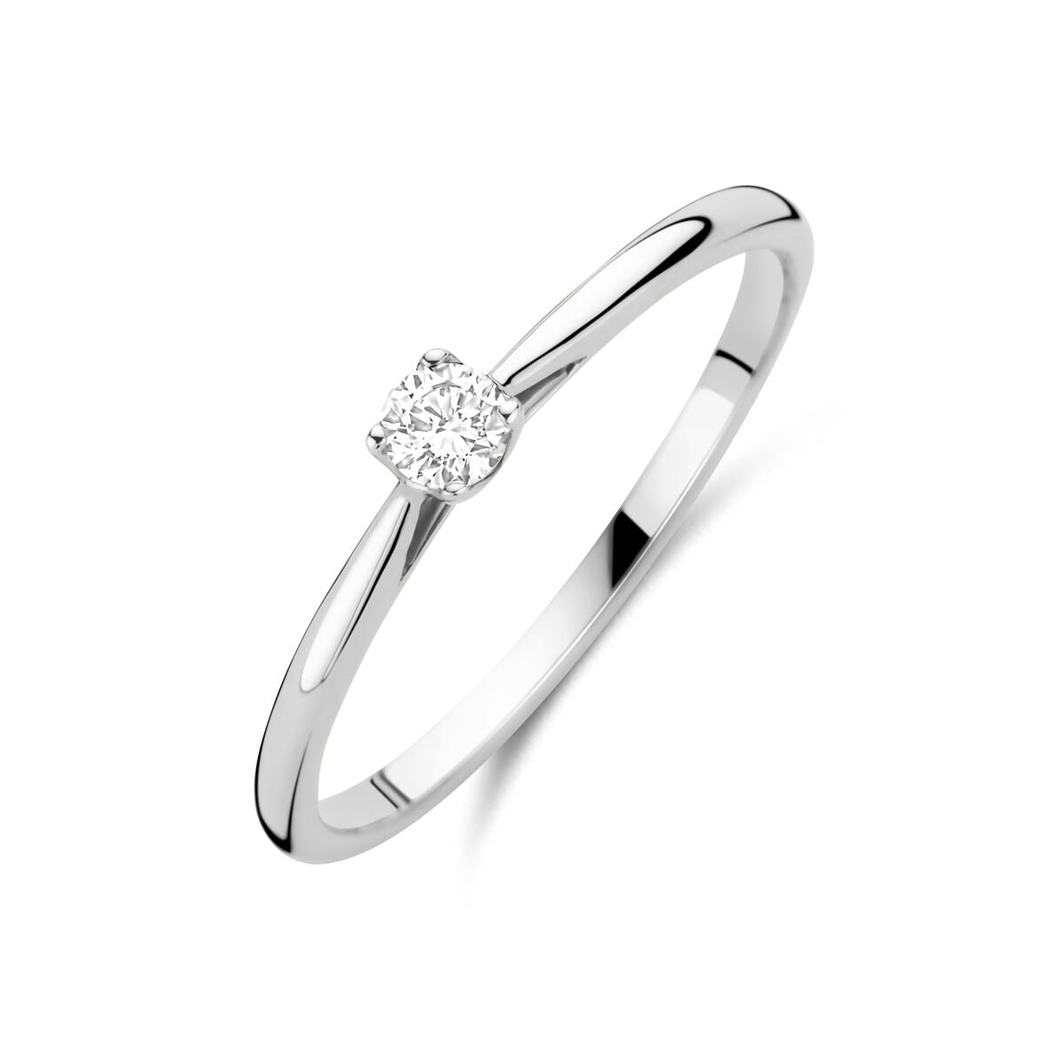 Fantasy Collection Ring lab grown diamant 0.10ct h si 14K witgoud