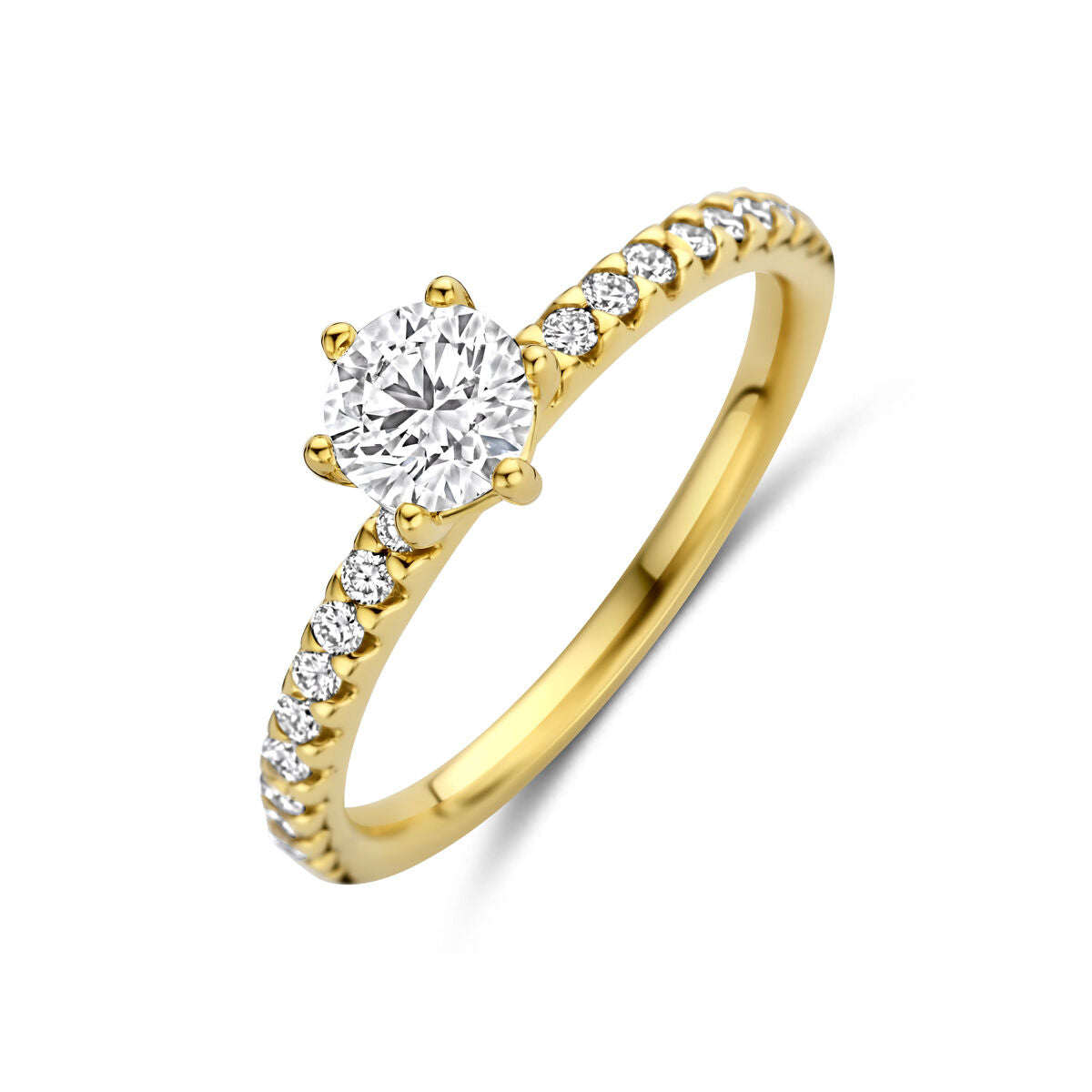 Fantasy Collection Ring lab grown diamant 0.71ct f vs 14K geelgoud