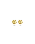 14K geelgouden oorknoppen bloem 4 mm - 4034132