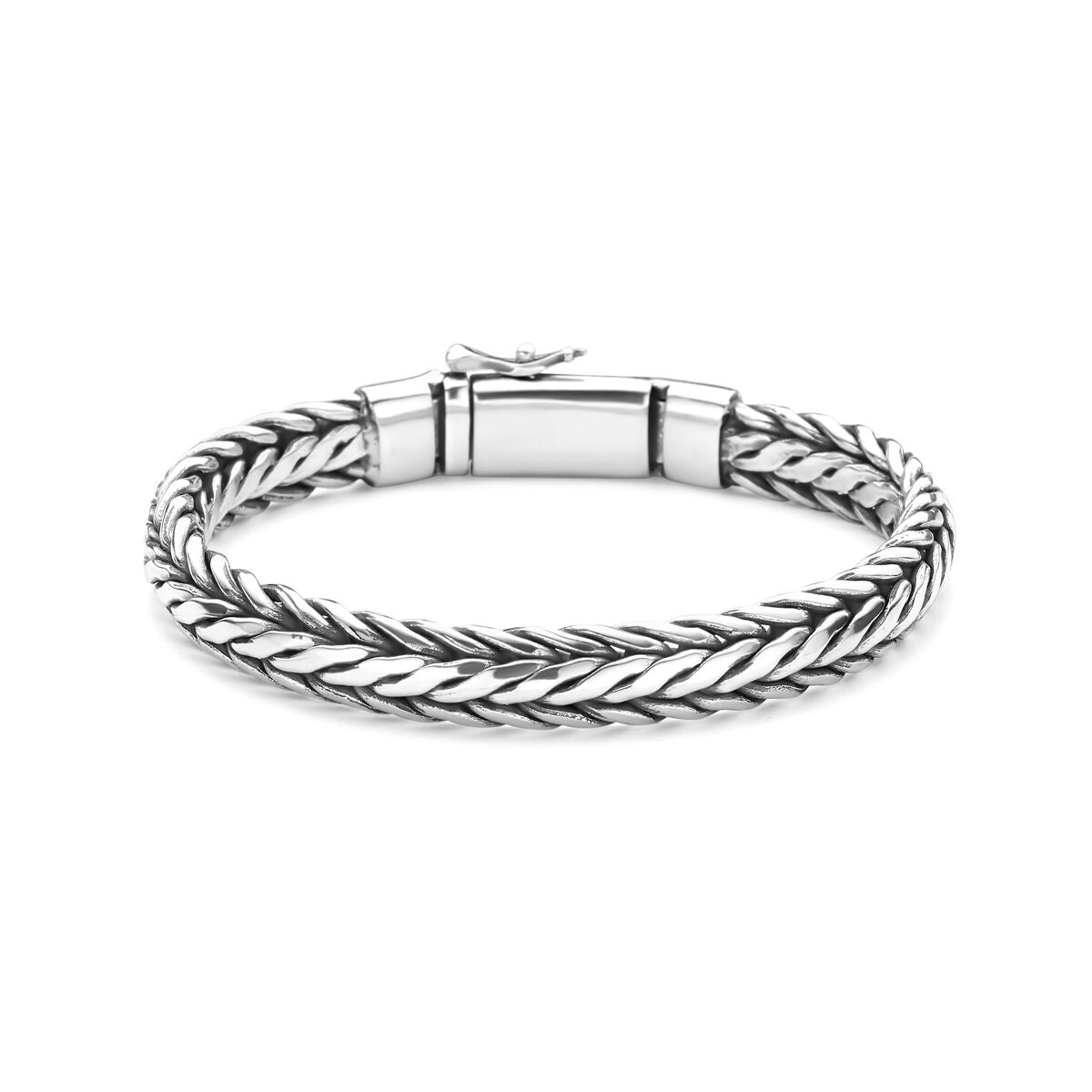Fantasy Collection Armband oxi 9 mm 21 cm zilver geoxideerd