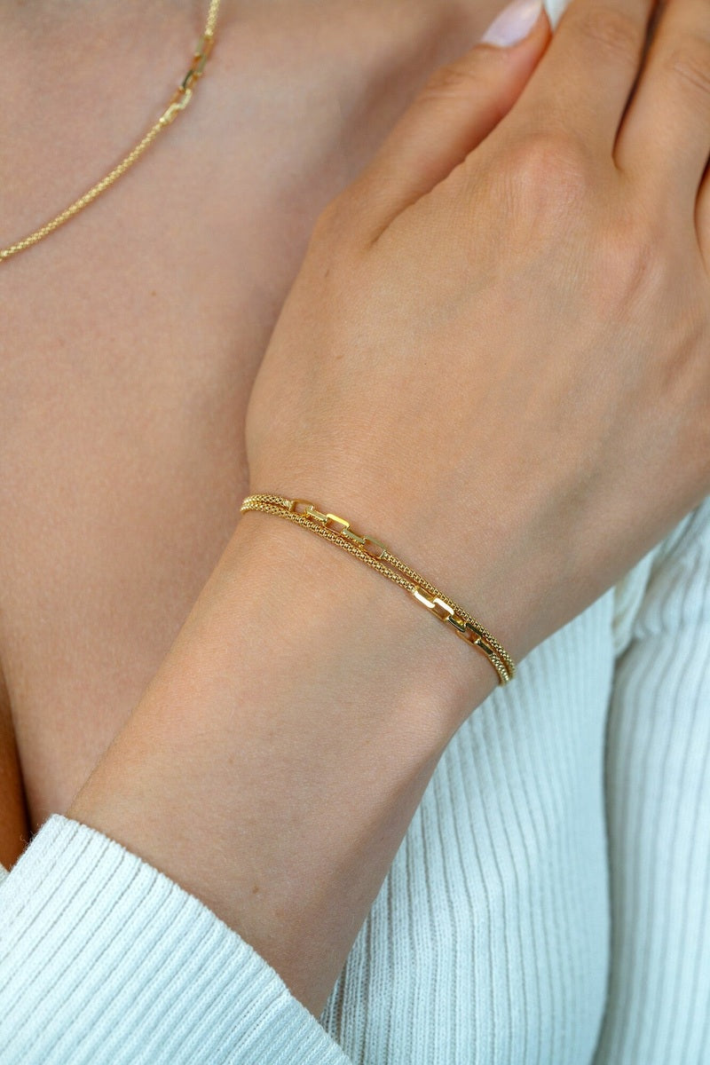 ZINZI Verguld Zilveren Armband - ZIA2709G