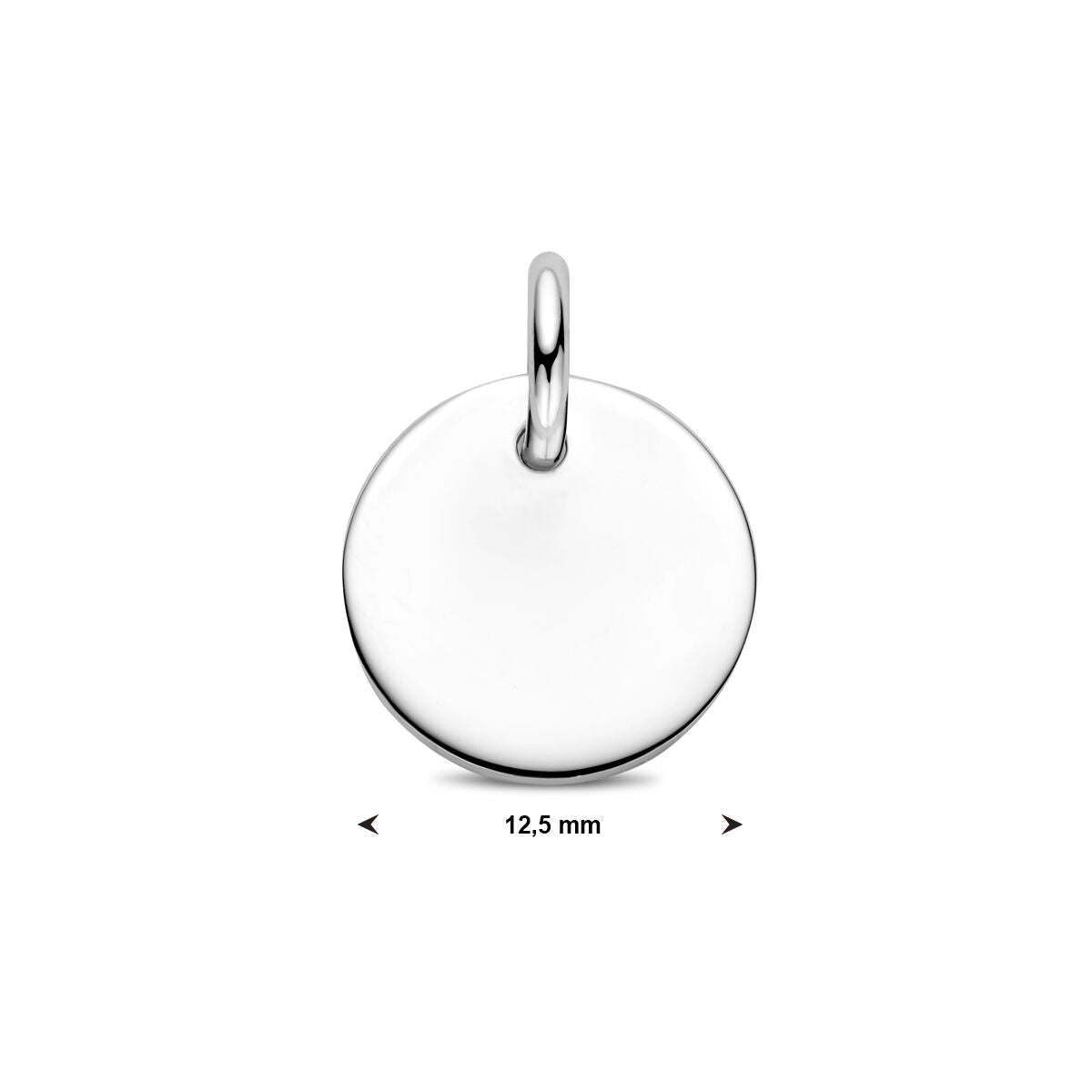 Zilveren graveerhanger rond 16mm 1326326 - PansiteNederland.nl