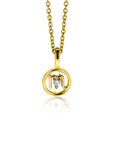 Zinzi gold plated zilveren Schorpioen sterrenbeeldhanger bezet met witte zirkonia ZIHY-SCH (zonder collier) - PansiteNederland.nl