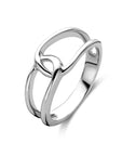 Zilveren Gerhodineerde Ring 1341029