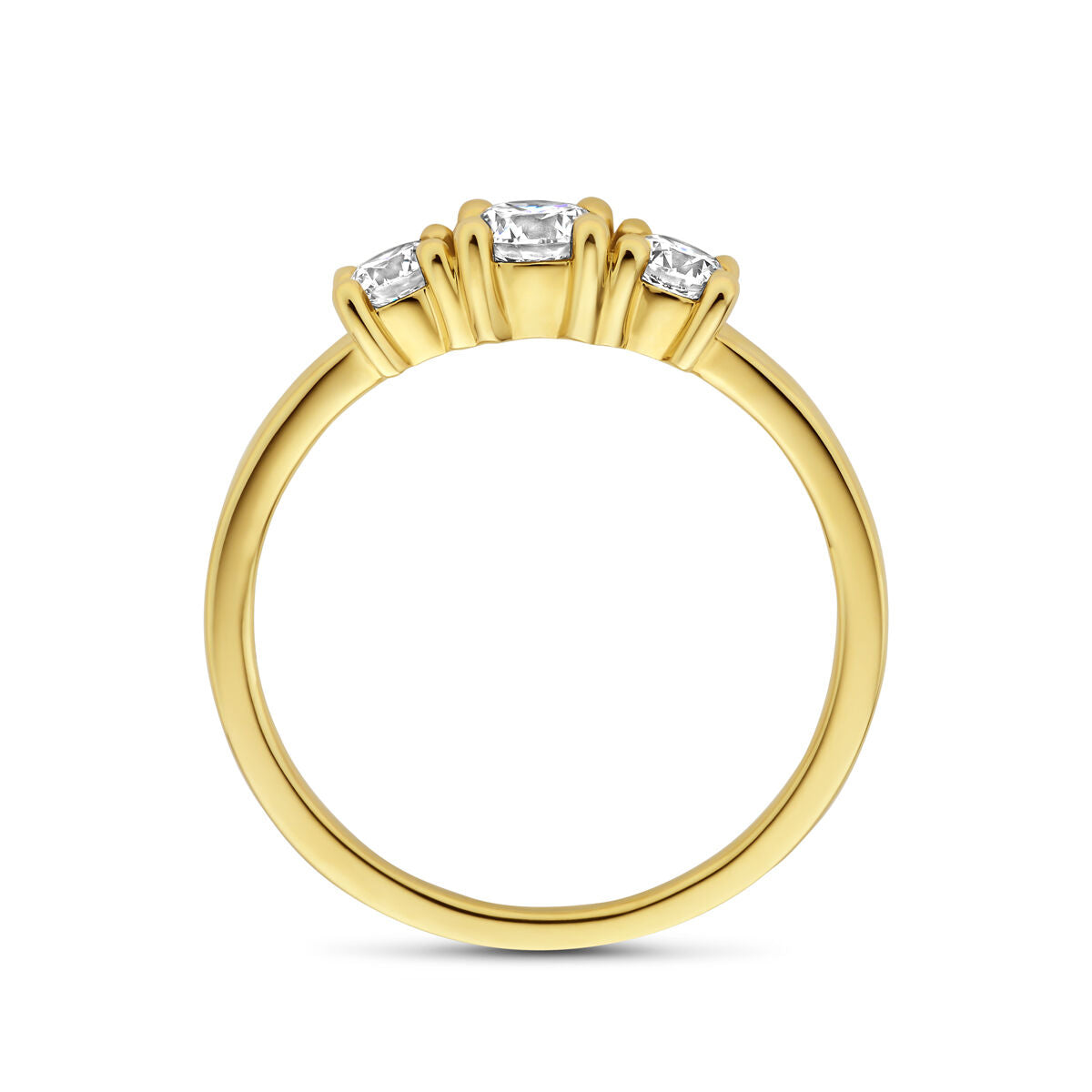 Fantasy Collection Ring lab grown diamant 0.50ct f vs 14K geelgoud